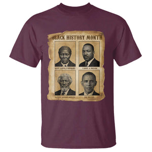 Vintage Black History Heroes T Shirt Strong Black Pride TS12 Maroon Print Your Wear