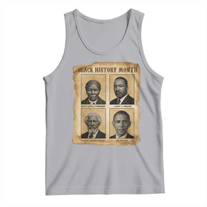 Vintage Black History Heroes Tank Top Strong Black Pride TS12 Athletic Heather Print Your Wear