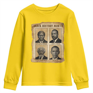 Vintage Black History Heroes Youth Sweatshirt Strong Black Pride TS12 Daisy Print Your Wear