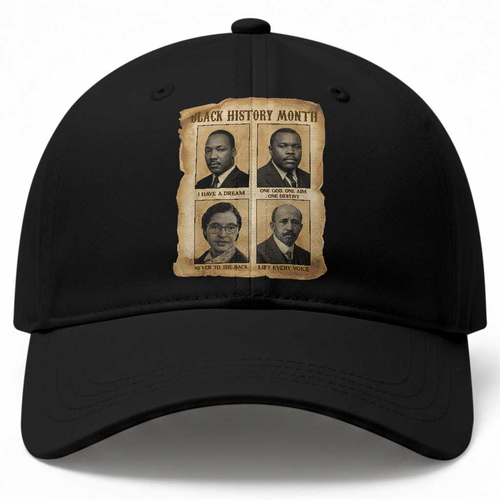 Vintage African American Heroes Baseball Cap Black Pride Inspiration TS12 Print Your Wear