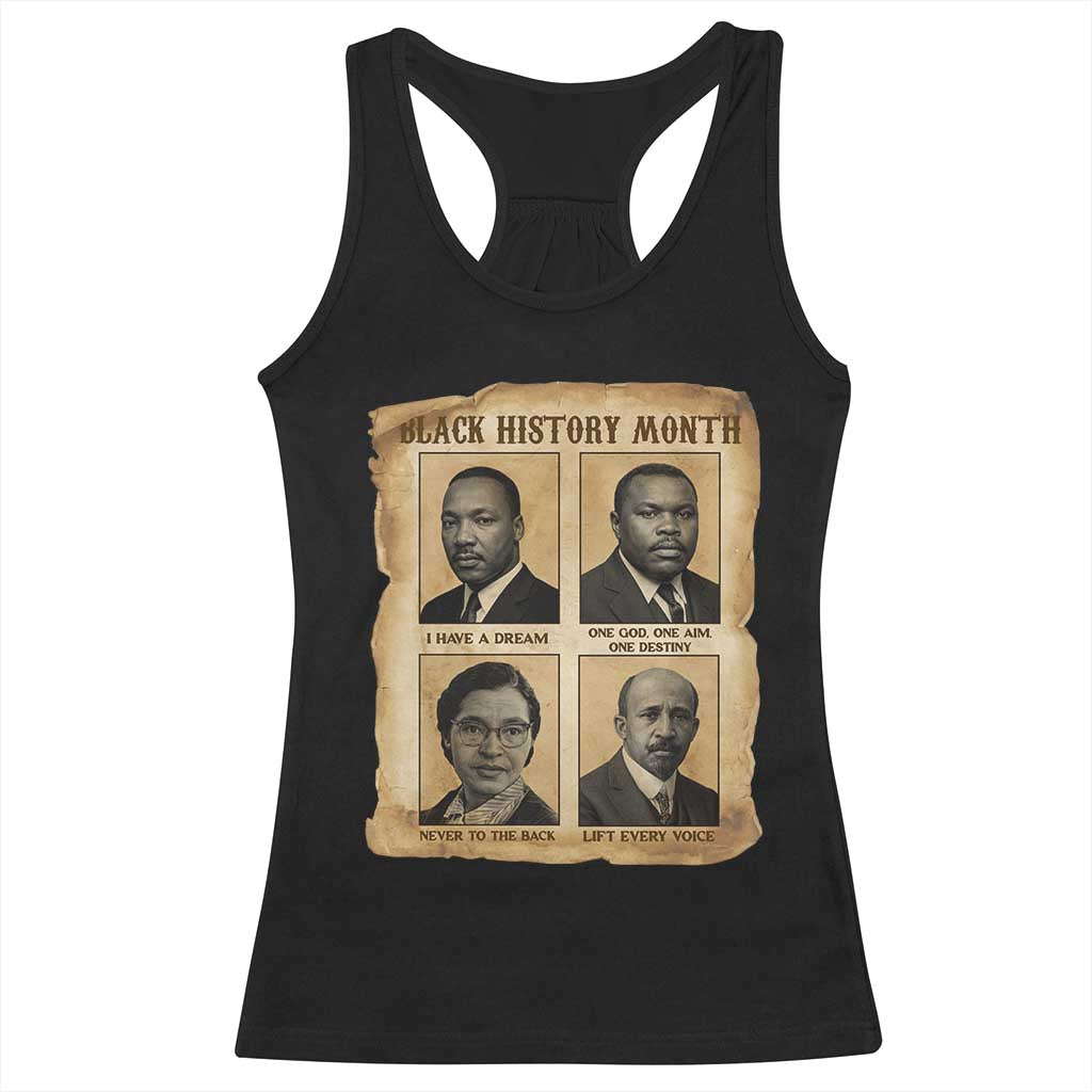 Vintage African American Heroes Racerback Tank Top Black Pride Inspiration TS12 Black Print Your Wear