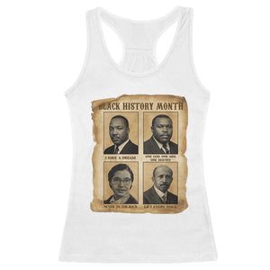 Vintage African American Heroes Racerback Tank Top Black Pride Inspiration TS12 White Print Your Wear