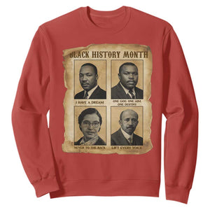 Vintage African American Heroes Sweatshirt Black Pride Inspiration TS12 Red Print Your Wear