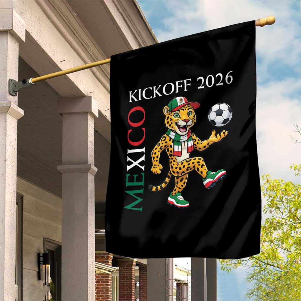 Mexico Soccer Pride Jaguar Kickoff 2026 Garden Flag TS12 Print Your Wear
