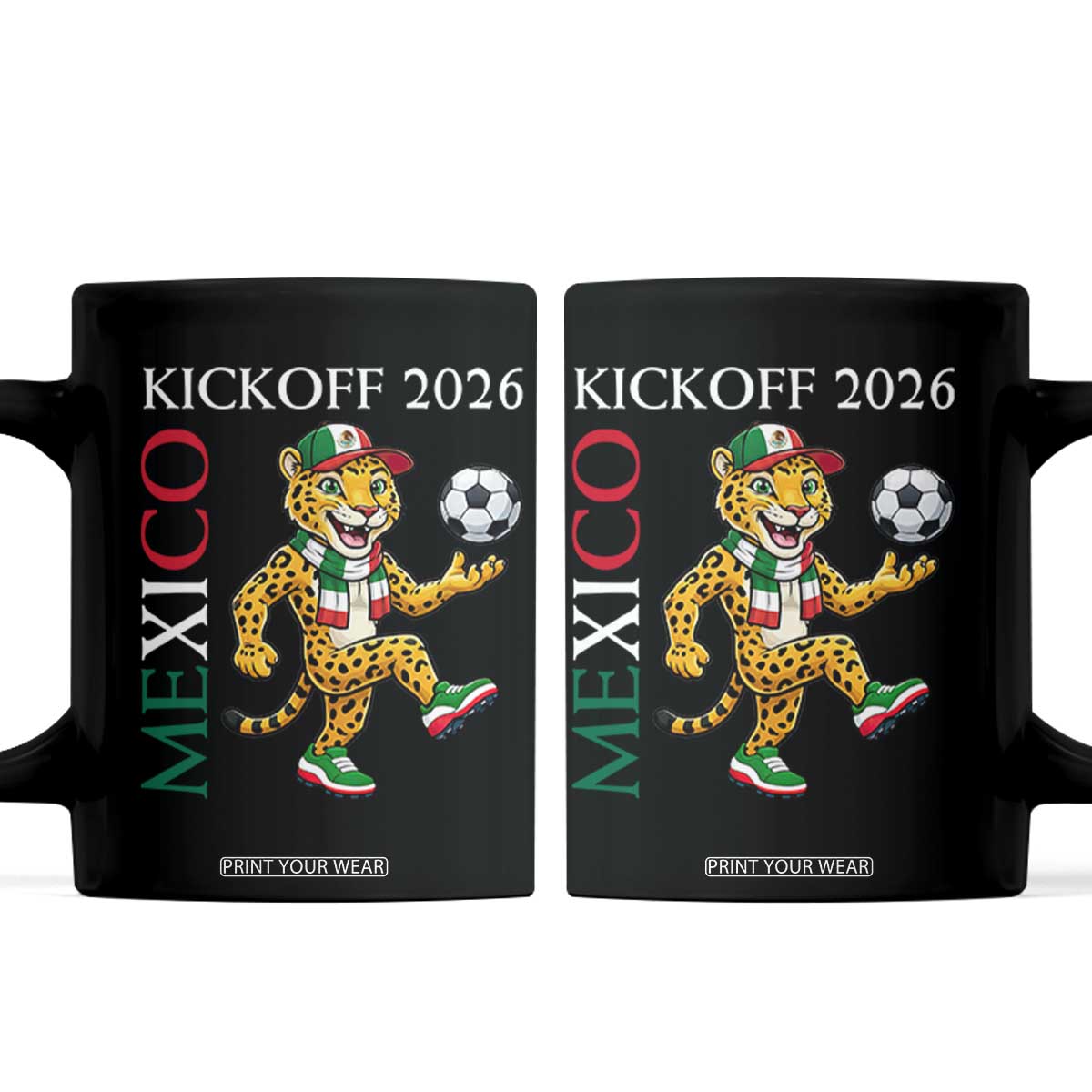 Mexico Soccer Pride Jaguar Kickoff 2026 Coffee Mug TS12 Black Print Your Wear