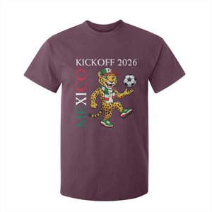 Mexico Soccer Pride Jaguar Kickoff 2026 T Shirt For Kid TS12 Maroon Print Your Wear