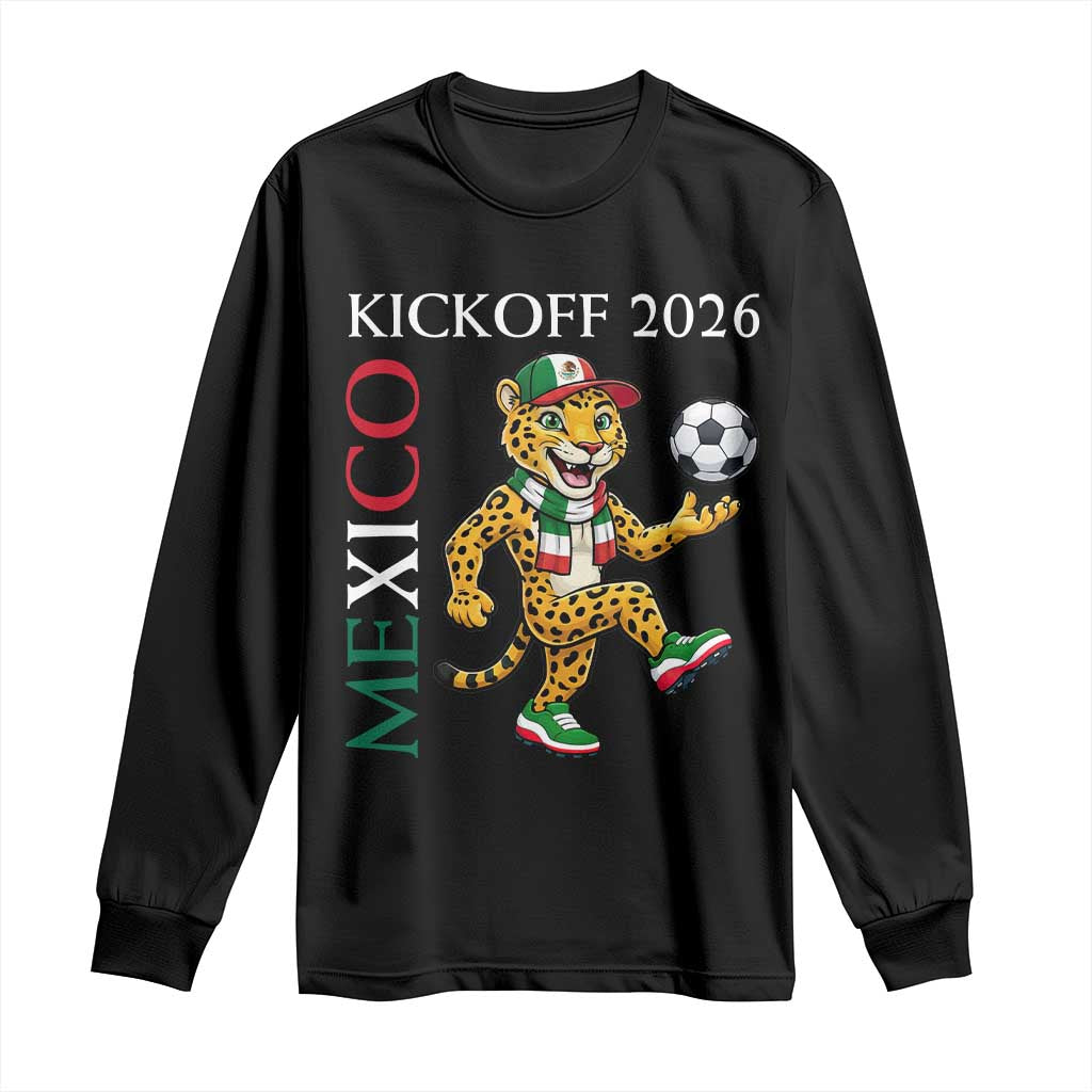 Mexico Soccer Pride Jaguar Kickoff 2026 Long Sleeve Shirt TS12 Black Print Your Wear