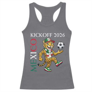Mexico Soccer Pride Jaguar Kickoff 2026 Racerback Tank Top TS12 Charcoal Print Your Wear