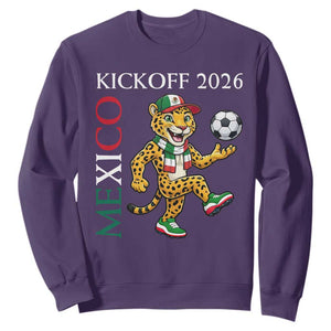 Mexico Soccer Pride Jaguar Kickoff 2026 Sweatshirt TS12 Purple Print Your Wear