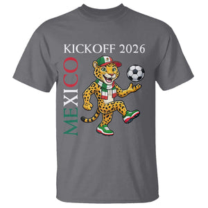 Mexico Soccer Pride Jaguar Kickoff 2026 T Shirt TS12 Charcoal Print Your Wear