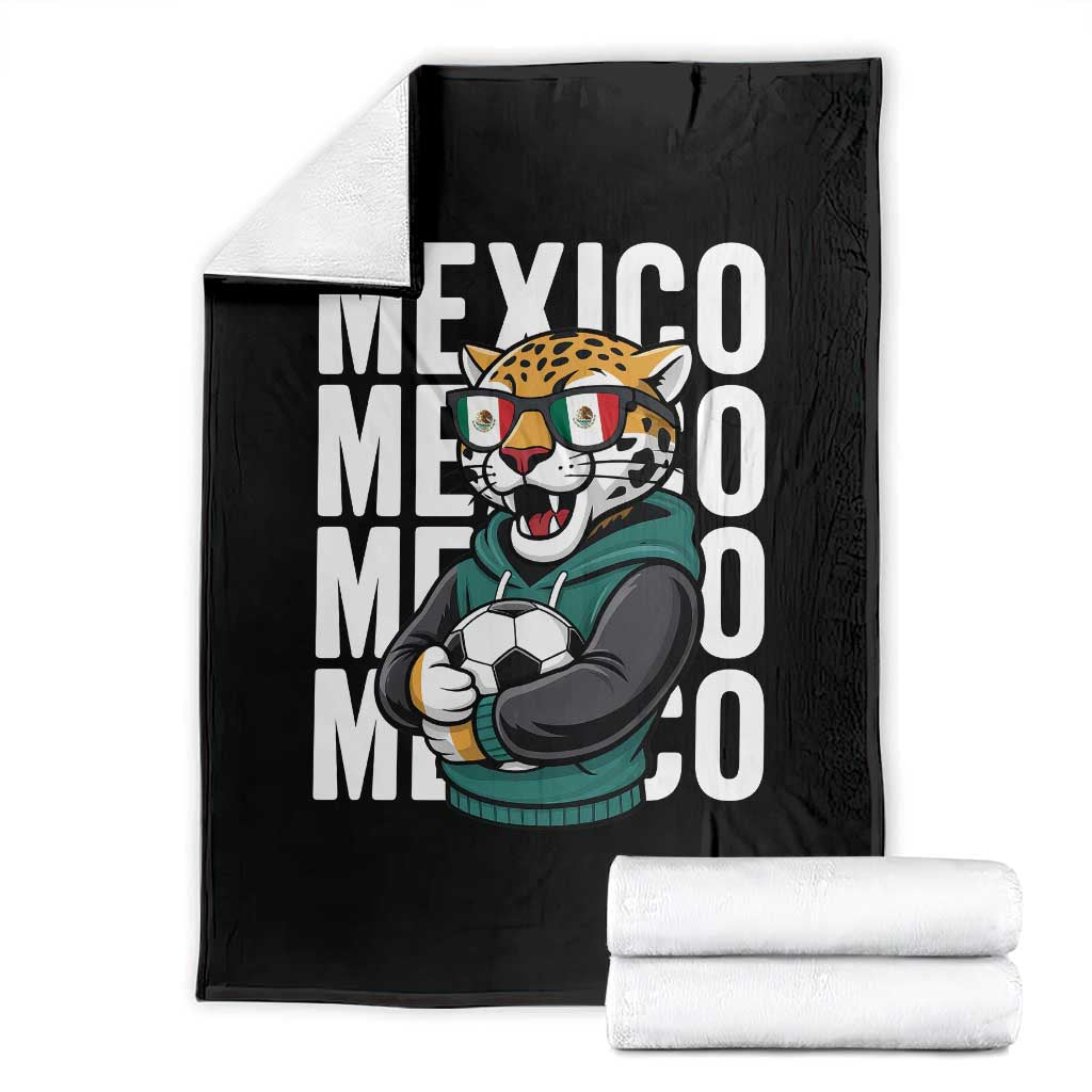 Fierce Mexico Jaguar Soccer Pride Fan Gift Throw Blanket TS12 Black Print Your Wear