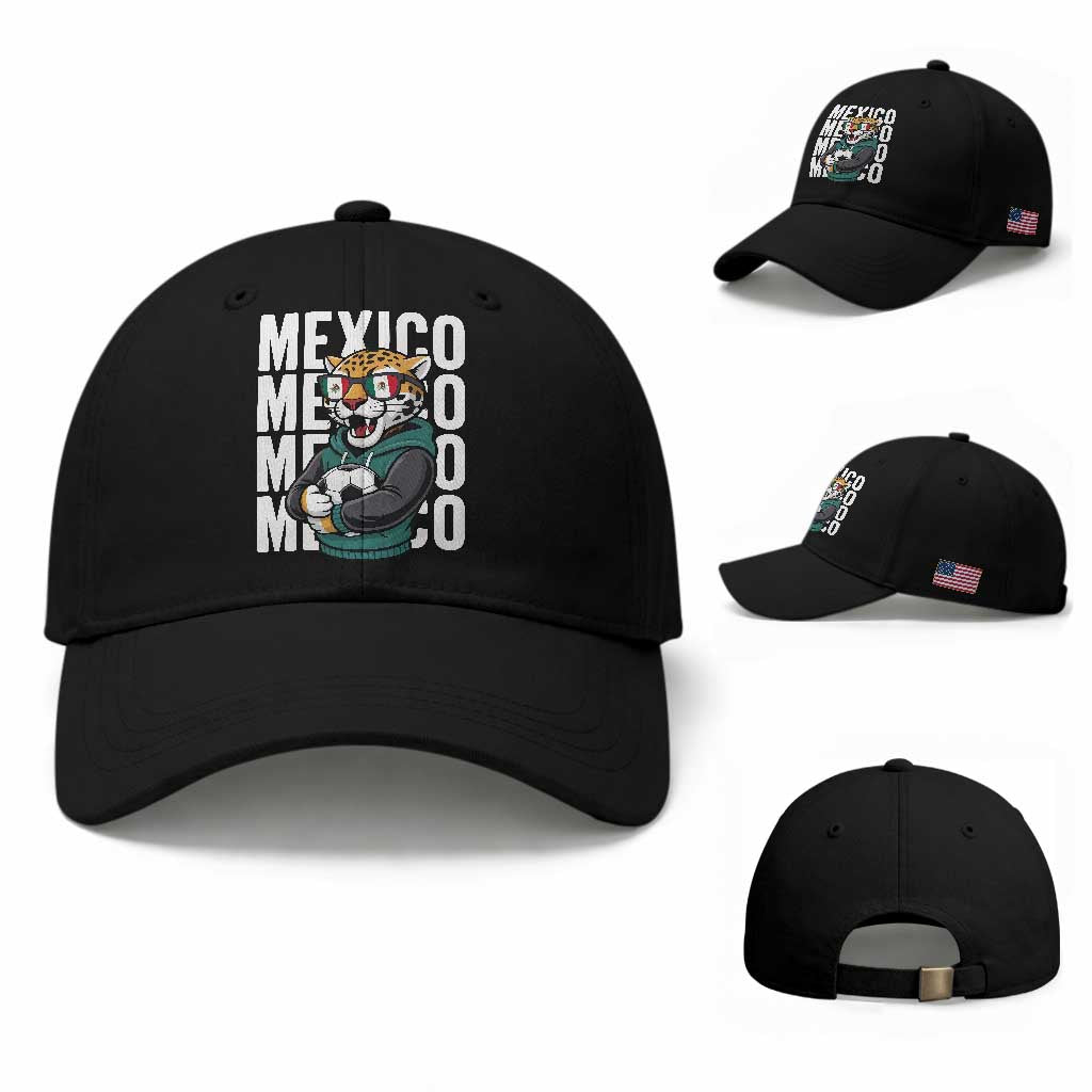 Fierce Mexico Jaguar Soccer Pride Fan Gift Baseball Cap TS12 Baseball Cap Universal Fit Black Print Your Wear