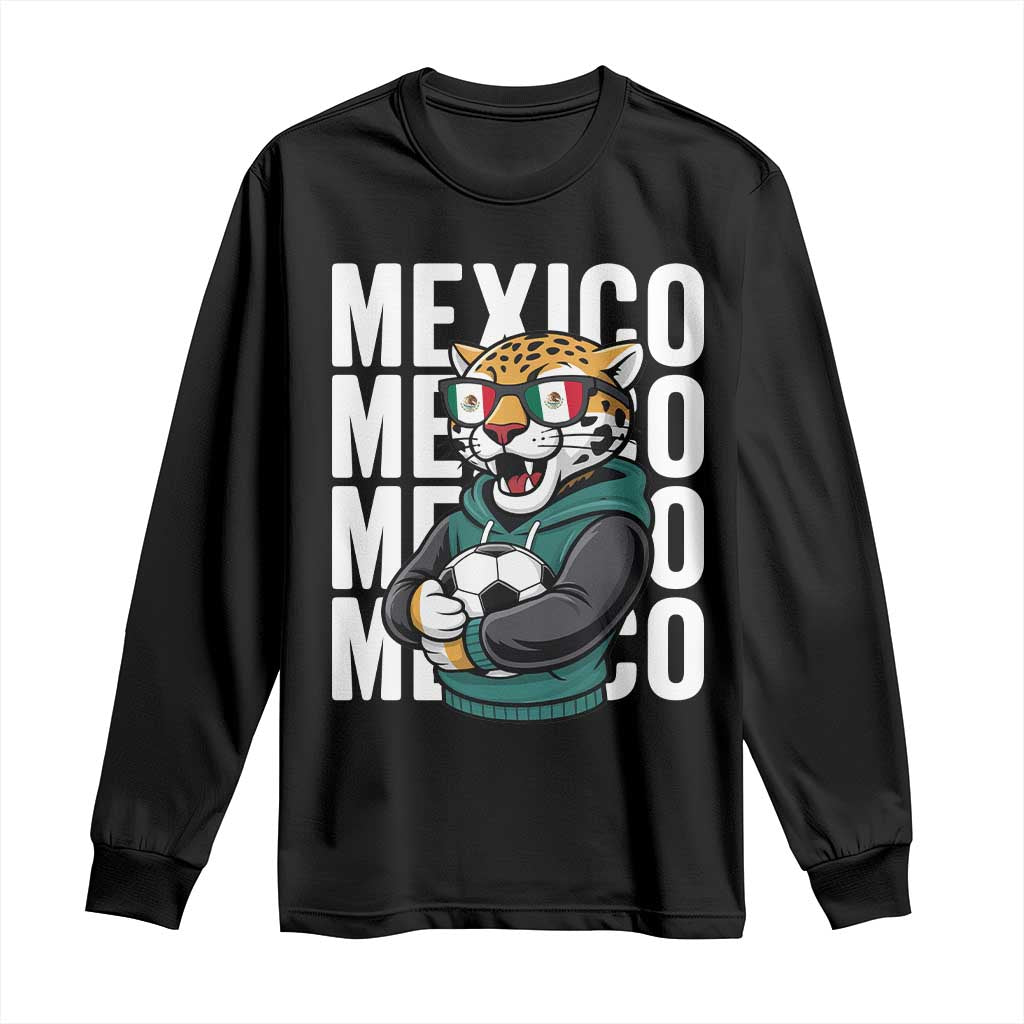 Fierce Mexico Jaguar Soccer Pride Fan Gift Long Sleeve Shirt TS12 Black Print Your Wear