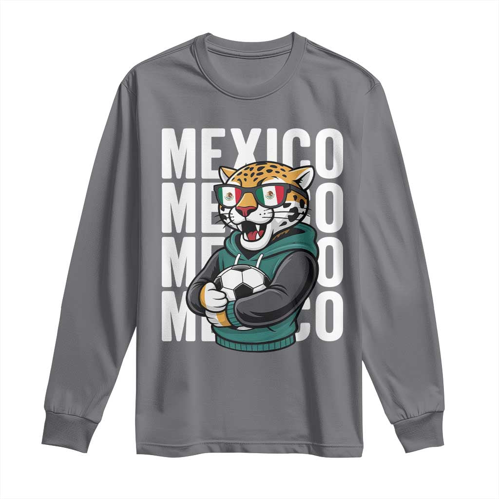 Fierce Mexico Jaguar Soccer Pride Fan Gift Long Sleeve Shirt TS12 Charcoal Print Your Wear