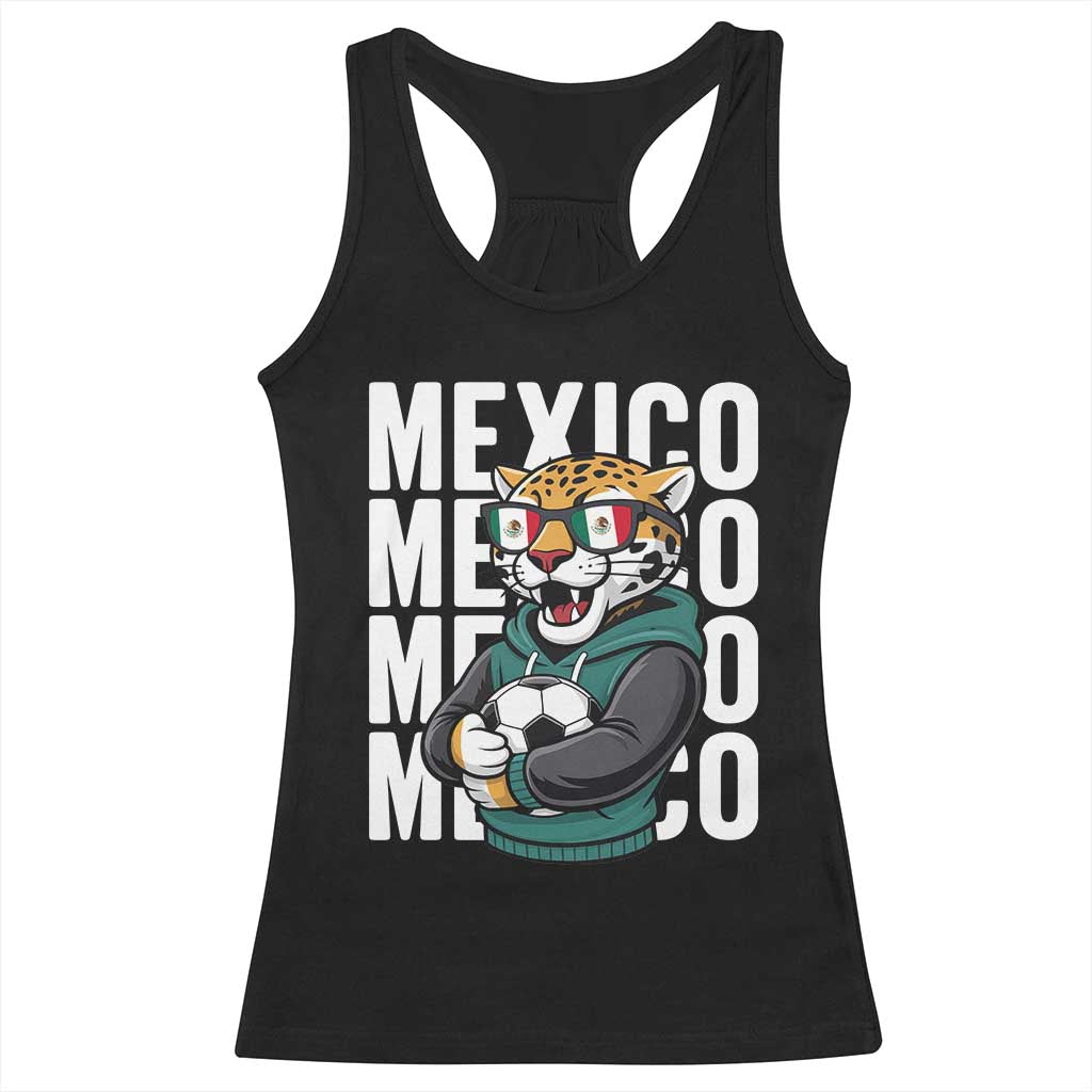 Fierce Mexico Jaguar Soccer Pride Fan Gift Racerback Tank Top TS12 Black Print Your Wear