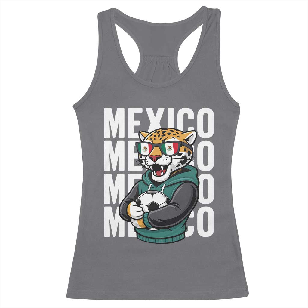 Fierce Mexico Jaguar Soccer Pride Fan Gift Racerback Tank Top TS12 Charcoal Print Your Wear