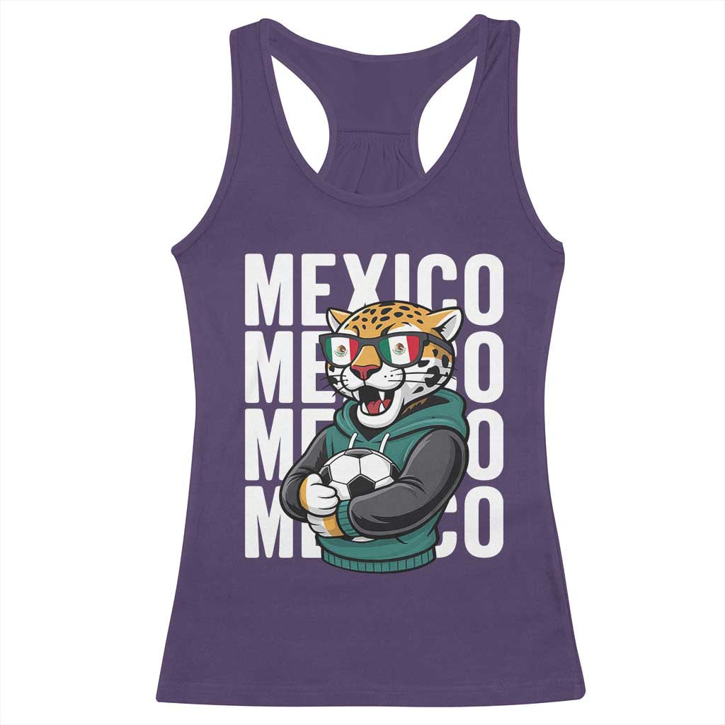 Fierce Mexico Jaguar Soccer Pride Fan Gift Racerback Tank Top TS12 Purple Print Your Wear