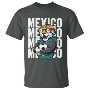 Fierce Mexico Jaguar Soccer Pride Fan Gift T Shirt TS12 Dark Heather Print Your Wear
