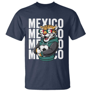 Fierce Mexico Jaguar Soccer Pride Fan Gift T Shirt TS12 Navy Print Your Wear