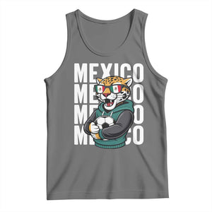 Fierce Mexico Jaguar Soccer Pride Fan Gift Tank Top TS12 Black Heather Print Your Wear