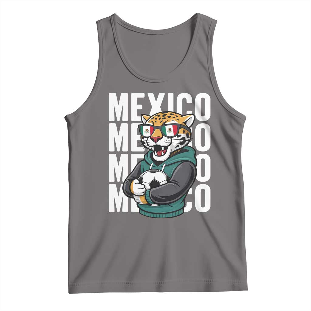 Fierce Mexico Jaguar Soccer Pride Fan Gift Tank Top TS12 Deep Heather Print Your Wear