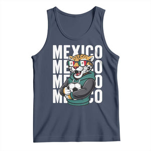 Fierce Mexico Jaguar Soccer Pride Fan Gift Tank Top TS12 Navy Print Your Wear