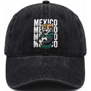 Fierce Mexico Jaguar Soccer Pride Fan Gift Washed Cotton Baseball Cap TS12 Print Your Wear