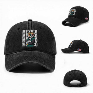 Fierce Mexico Jaguar Soccer Pride Fan Gift Washed Cotton Baseball Cap TS12 Washed Cap Universal Fit Black Print Your Wear