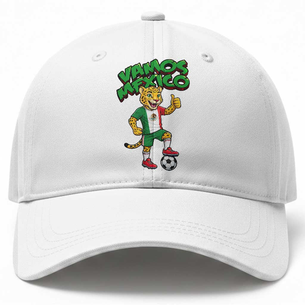 Vamos Mexico Fierce Leopard Baseball Cap Soccer 2026 Fan Gift TS12 Print Your Wear