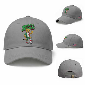 Vamos Mexico Fierce Leopard Baseball Cap Soccer 2026 Fan Gift TS12 Baseball Cap Universal Fit Sport Gray Print Your Wear