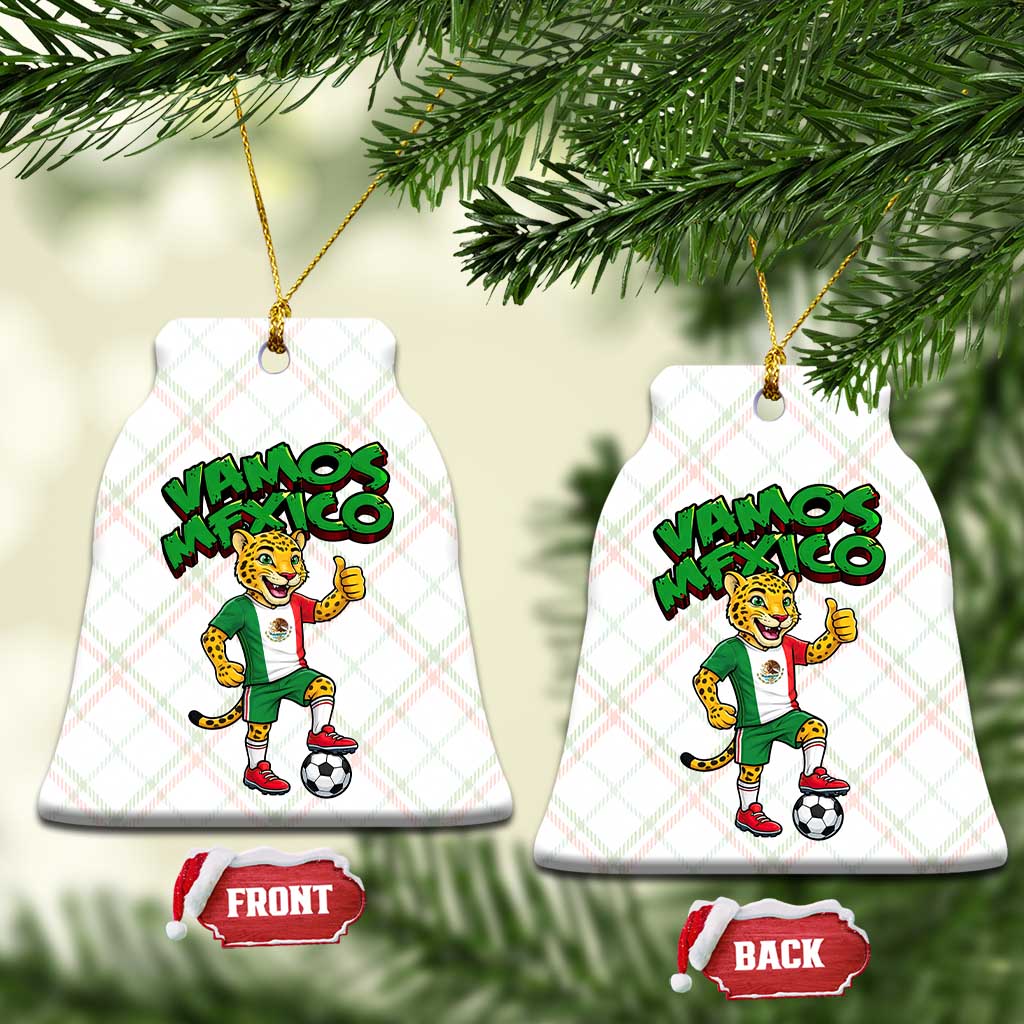 Vamos Mexico Fierce Leopard Ceramic Ornament Soccer 2026 Fan Gift TS12 Print Your Wear