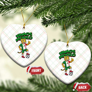 Vamos Mexico Fierce Leopard Ceramic Ornament Soccer 2026 Fan Gift TS12 Print Your Wear