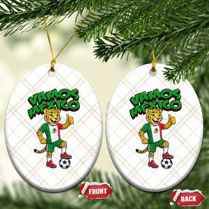 Vamos Mexico Fierce Leopard Ceramic Ornament Soccer 2026 Fan Gift TS12 Print Your Wear