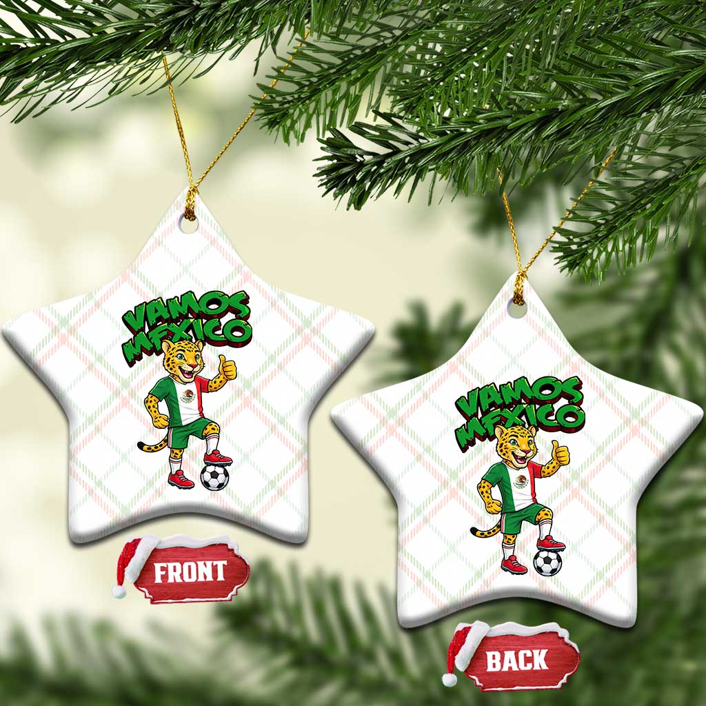 Vamos Mexico Fierce Leopard Ceramic Ornament Soccer 2026 Fan Gift TS12 Print Your Wear