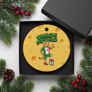Vamos Mexico Fierce Leopard Ceramic Ornament Soccer 2026 Fan Gift TS12 1pc Yellow Cheese Print Your Wear