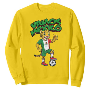 Vamos Mexico Fierce Leopard Sweatshirt Soccer 2026 Fan Gift TS12 Daisy Print Your Wear