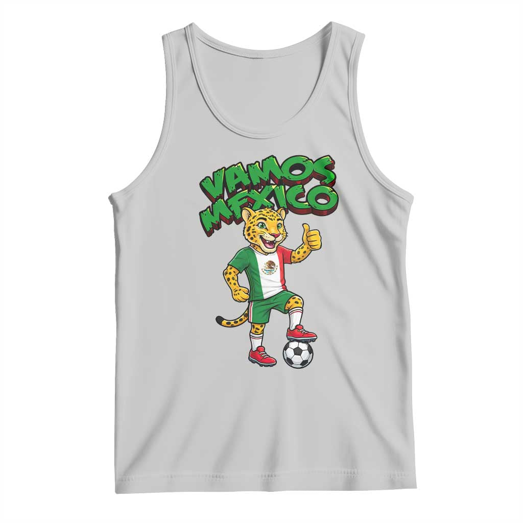 Vamos Mexico Fierce Leopard Tank Top Soccer 2026 Fan Gift TS12 Ash Print Your Wear