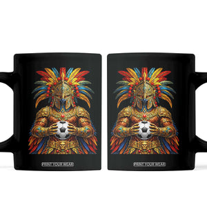 Legendary Tribal Soccer Warrior Coffee Mug Football Lover TS12 Black Print Your Wear