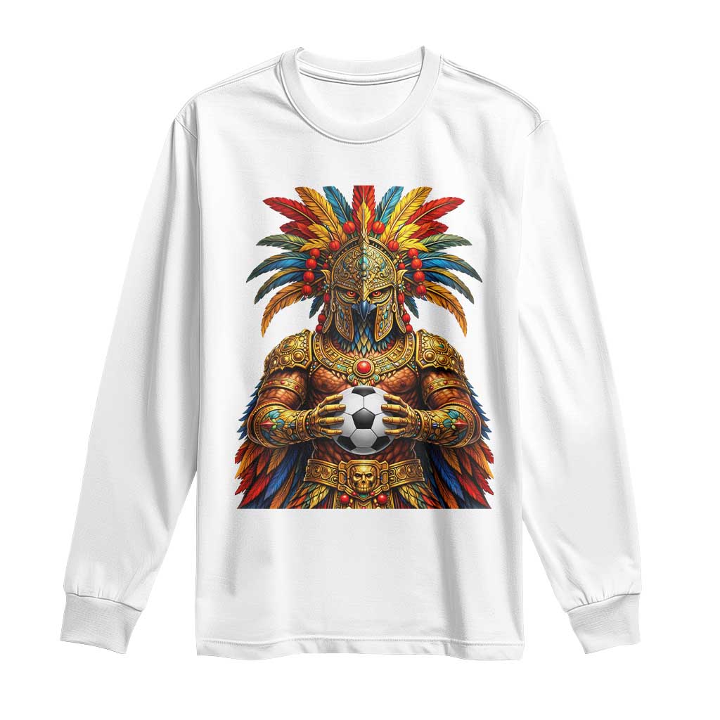 Legendary Tribal Soccer Warrior Long Sleeve Shirt Football Lover TS12 White Print Your Wear