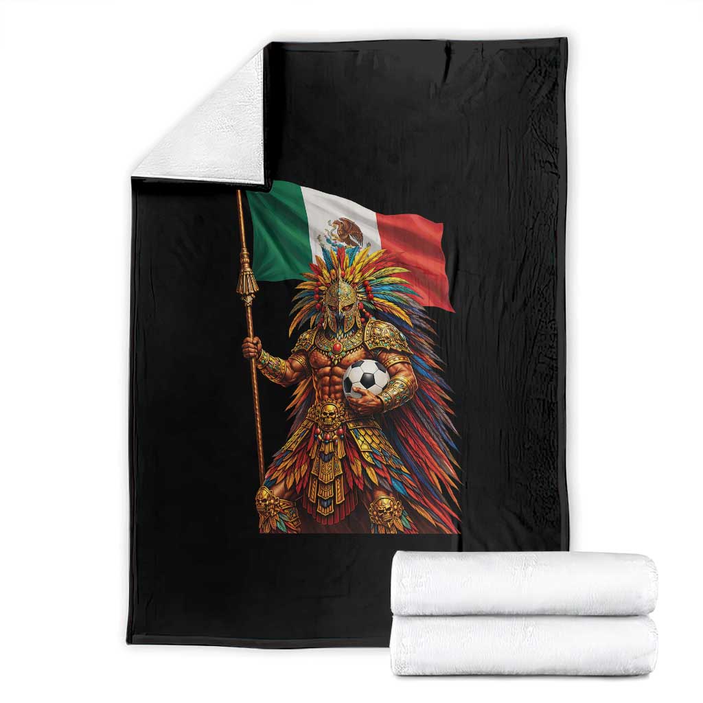 Legendary Mexican Soccer Warrior Pride Throw Blanket TS12 Black Print Your Wear