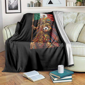 Legendary Mexican Soccer Warrior Pride Throw Blanket TS12 Print Your Wear