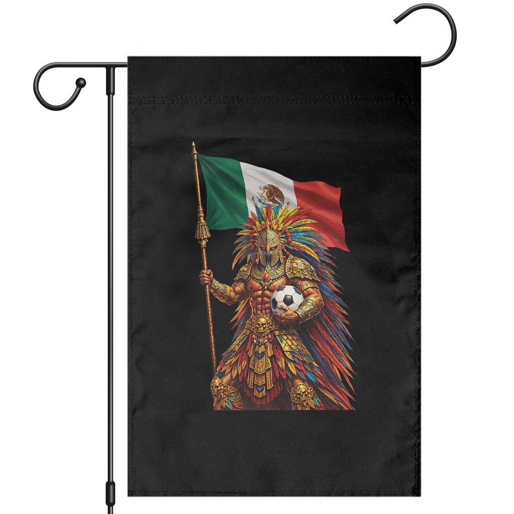 Legendary Mexican Soccer Warrior Pride Garden Flag TS12 Black Print Your Wear