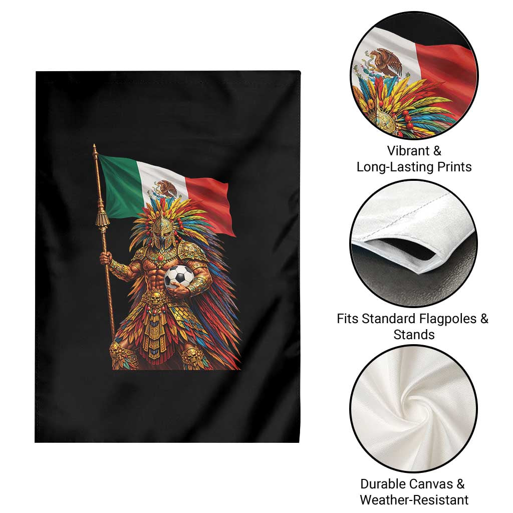 Legendary Mexican Soccer Warrior Pride Garden Flag TS12 Print Your Wear