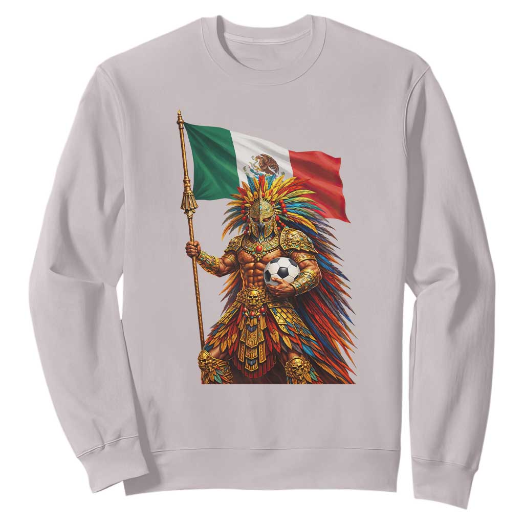 Legendary Mexican Soccer Warrior Pride Sweatshirt TS12 Ice Gray Print Your Wear