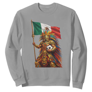 Legendary Mexican Soccer Warrior Pride Sweatshirt TS12 Sport Gray Print Your Wear