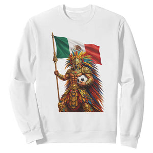 Legendary Mexican Soccer Warrior Pride Sweatshirt TS12 White Print Your Wear