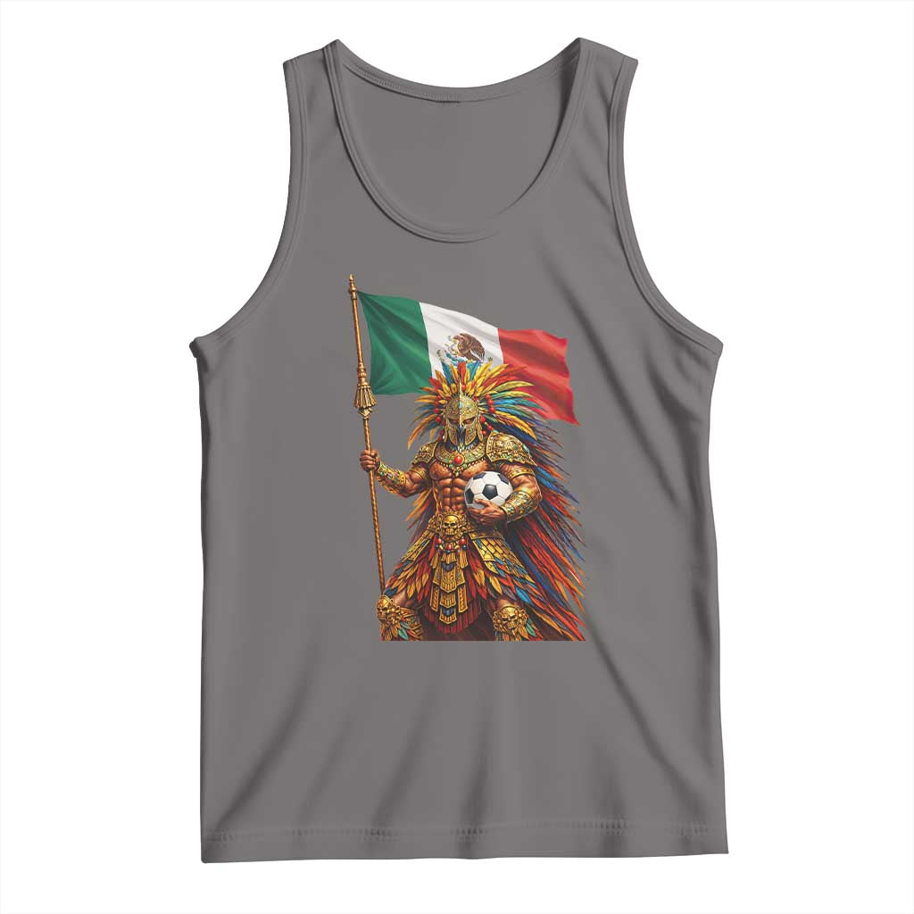 Legendary Mexican Soccer Warrior Pride Tank Top TS12 Deep Heather Print Your Wear