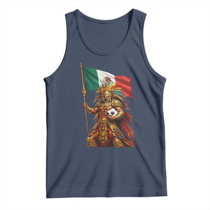 Legendary Mexican Soccer Warrior Pride Tank Top TS12 Navy Print Your Wear