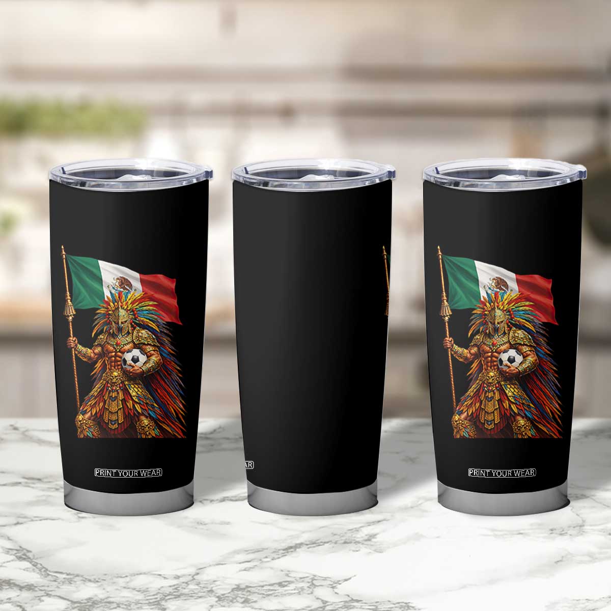 Legendary Mexican Soccer Warrior Pride Tumbler Cup TS12 Print Your Wear