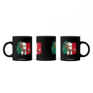 Aztec Warrior Playing Soccer Coffee Mug Mexican Pride Football Fan Gift TS12 Print Your Wear